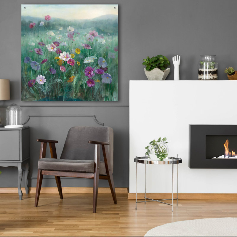  «Cosmos at Dawn» par Danhui Nai, art mural en verre acrylique, 36 po x 36 po