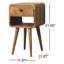 Table de chevet en bois massif Cheskel-1166752904