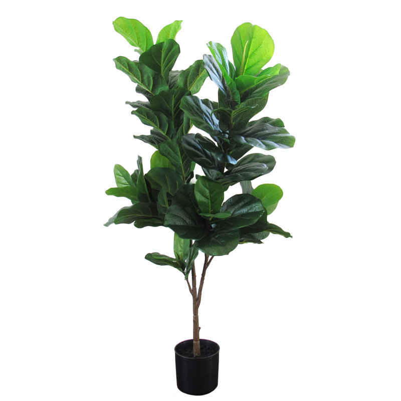 Figuier artificiel en pot, H 46 po x l 24 po x P 15 po