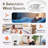 20" White Flush Mount Ceiling Fan with Light, Low Profile, App & Remote Control, 6-Speed Quiet DC Motor, Dimmable LED for Bedroom-888777690-888777693-875284922