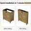 Armoire de salle de bain pliante 30 po sans lavabo-397777497-397777502