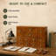 12-Drawer Apothecary Cabinet,Pre-Assembled Wooden Organizer