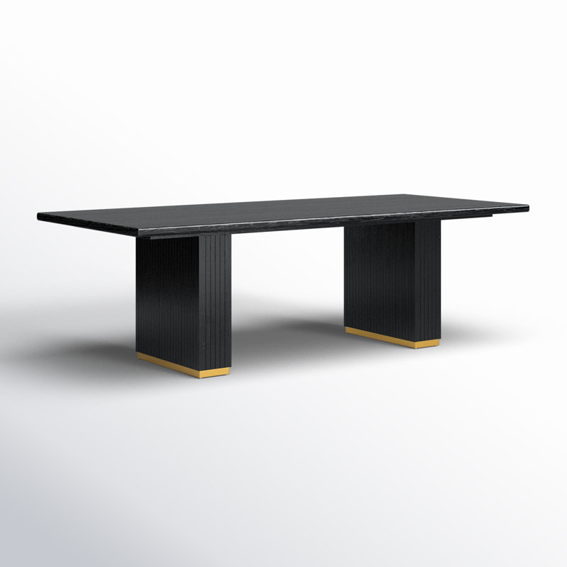 Table de salle à manger rectangulaire Tov Furniture Chelsea, Noir