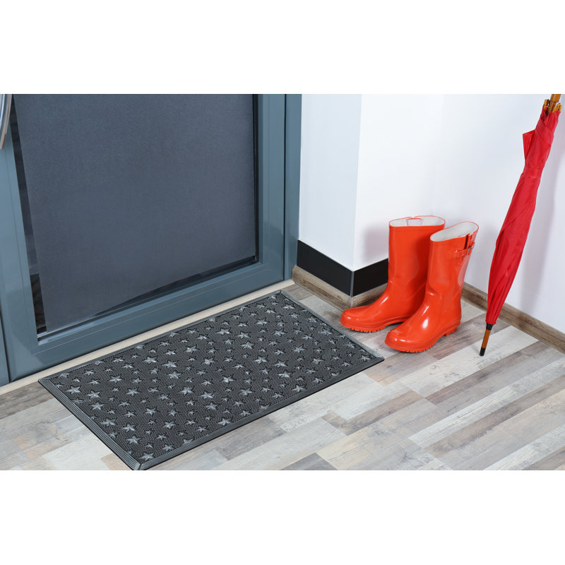 A1HC Rubber Pin Welcome Door Mats 24"x36" for Outdoor Entrance, Fun Designed Doormat, Silver