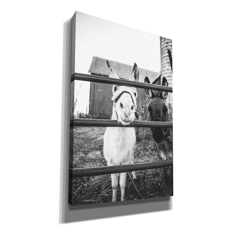 " Donkeys " by Donnie Quillen, 40" H x 26" W x 1.5" D