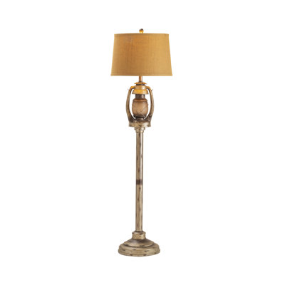 Melvin 62'' Distressed Traditional Floor Lamp