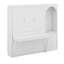 Grand lit escamotable avec tablette Stoarge et 3 tiroirs, lit escamotable multifonctionnel avec bureau et lumière DEL-1175926234