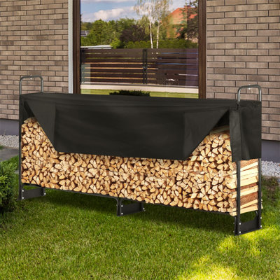 259cm W Metal Log Rack