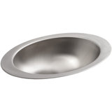 Rhythm® Metal Oval Drop-In Bathroom Sink