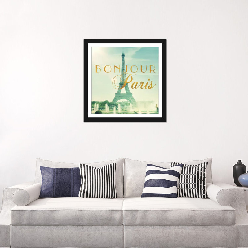 Impression sur toile tendue, impression sur toile tendue, H 16 po x l 16 po x P 1 po, Papier d'art encadré noir, Blanc