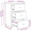 Bedside Cabinet With Drawer 40 X 36 X 60 Cm-1338641949
