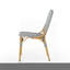 Ensemble de 2 chaises bistro d'extérieur en rotin et aluminium
