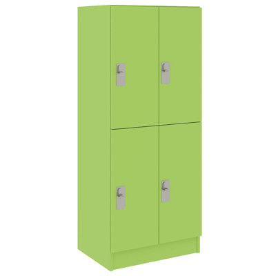 Armoire-penderie double à quatre compartiments avec porte