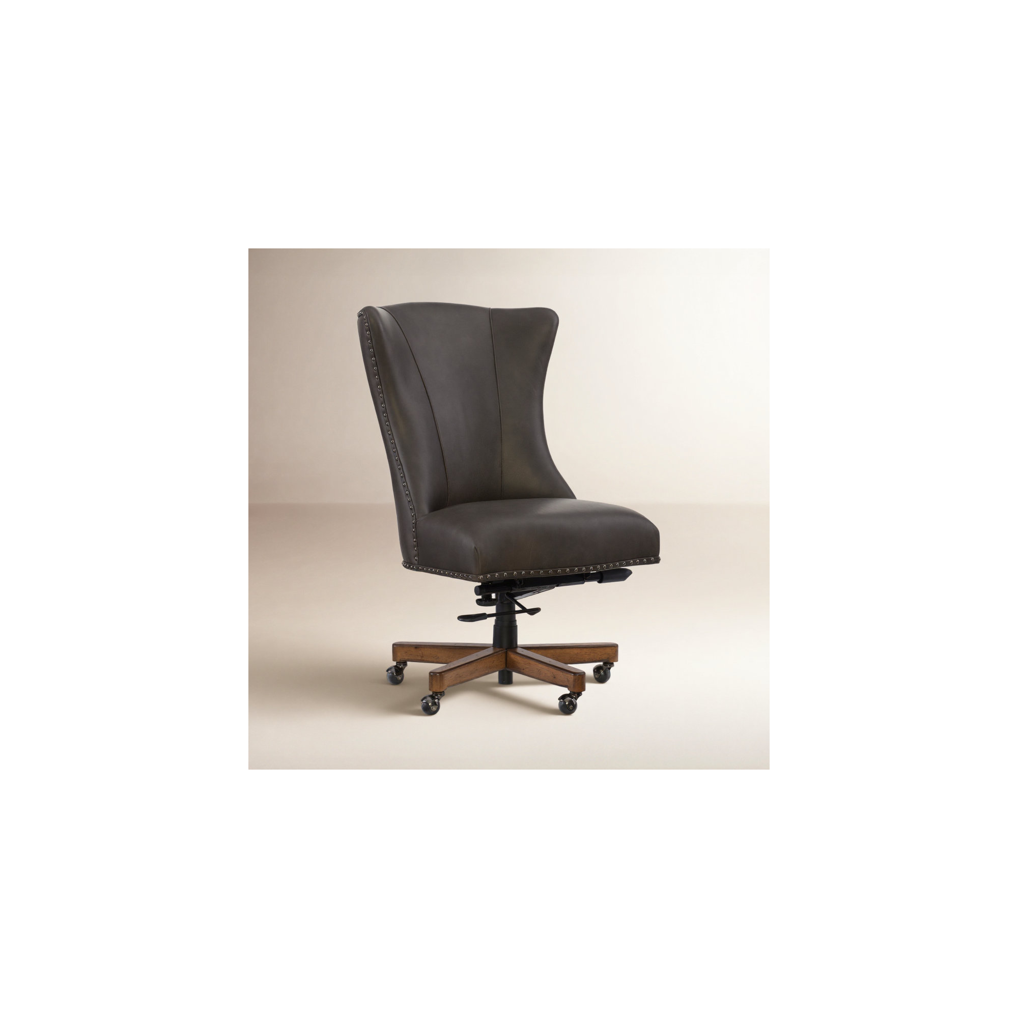 Lynn Swivel Office Chair, Brown