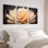 Ensemble de 3 tableaux muraux sur toile « Lotus doré » pour salon, chambre et décoration intérieure