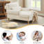 Chaise longue rembourrée avec dossier réglable Davene-739271397