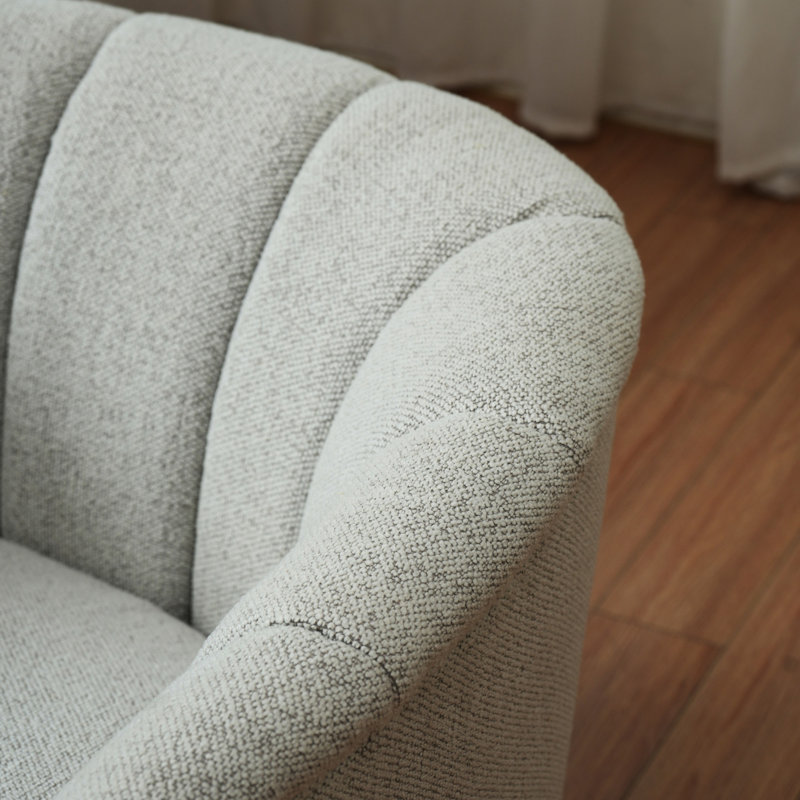 Fauteuil pivotant Graceful Curve, Ivoire ivoire
