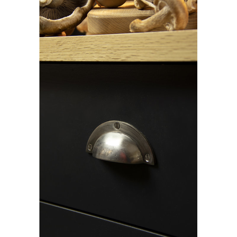 Plain 8.4 cm centre Bin Handle, Natural Smooth