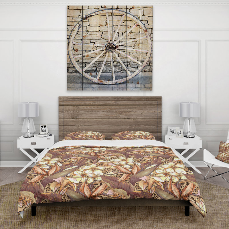 Ensemble de housse de couette tropical, Housse de couette très grand + 2 taies décoratives