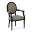 Chaise avec accoudoirs en tissu Dauphin-71069645-71069666
