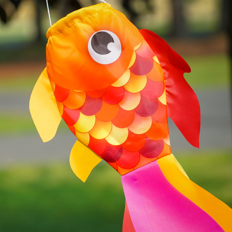 15" Damsel Fish Windsock, Orange