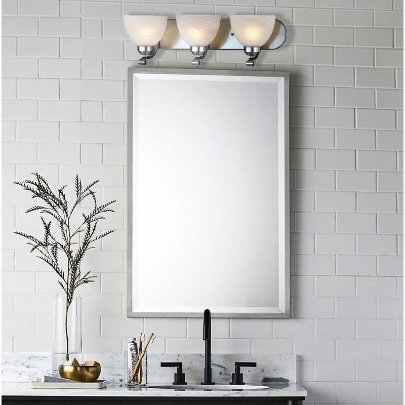 Stivers 3 - Light Bath Bar, Brushed Nickel, 100 Watt (not included)