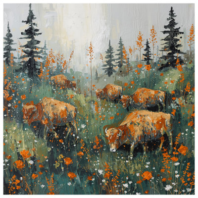 Édredon Buffalo In Wildflowers