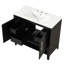 Meuble-lavabo simple 36 po avec plateau en céramique Gerhart