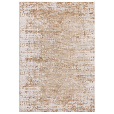 Dune Abstract Orange/Ivory Area Rug