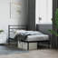 vidaXL Metal Bed Frame with Headboard White-121935851-121935857