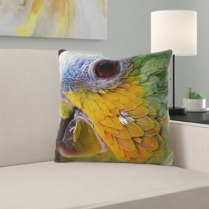Coussin perroquet