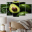 Ripe Avocado II - fruits, reproduction sur toile - 5 panneaux