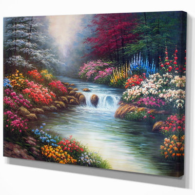 Floral " Flower Garden In River Side "