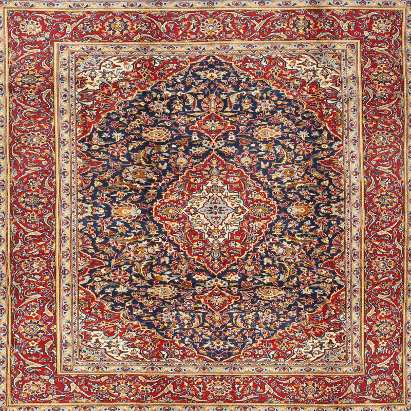 Tapis oriental en laine Brax, Carré 7 pi