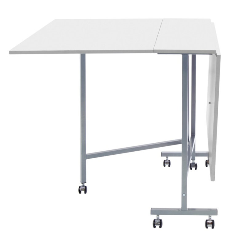 Voegele 96.3cm x 59cm Foldable Sewing Table with Wheels