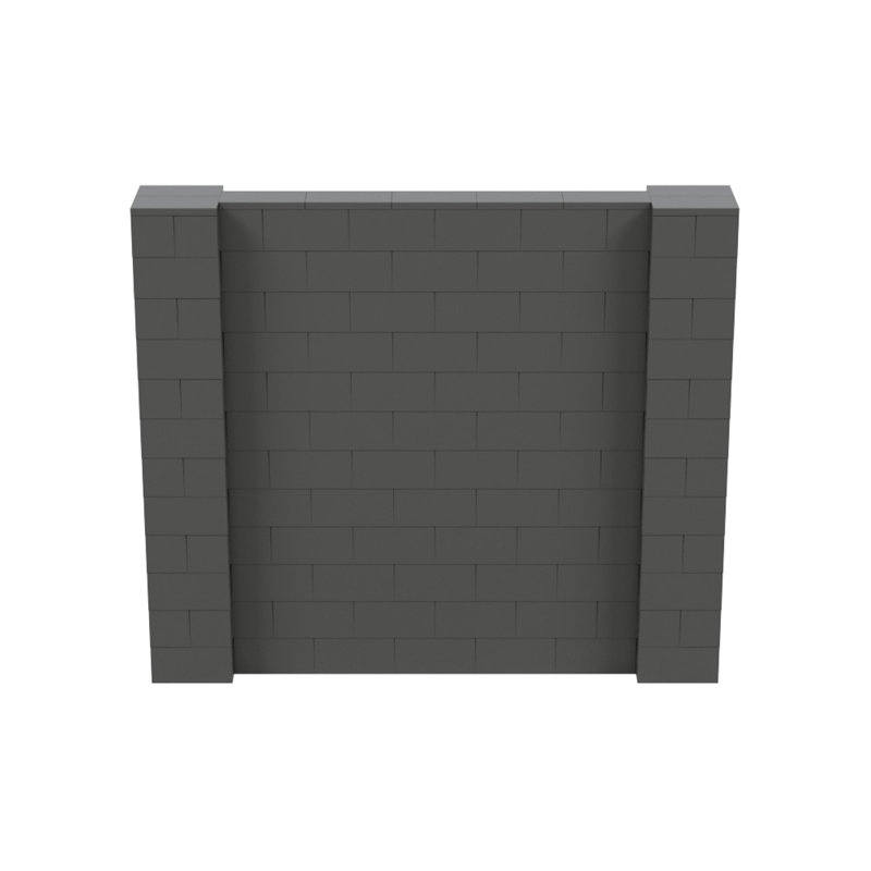Cloison 1 panneau autoportante, Gris foncé, H 72 po x l 84 po x P 12 po