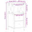 Herendeen 34cm W Iron Bedside Table-328739557-272789200