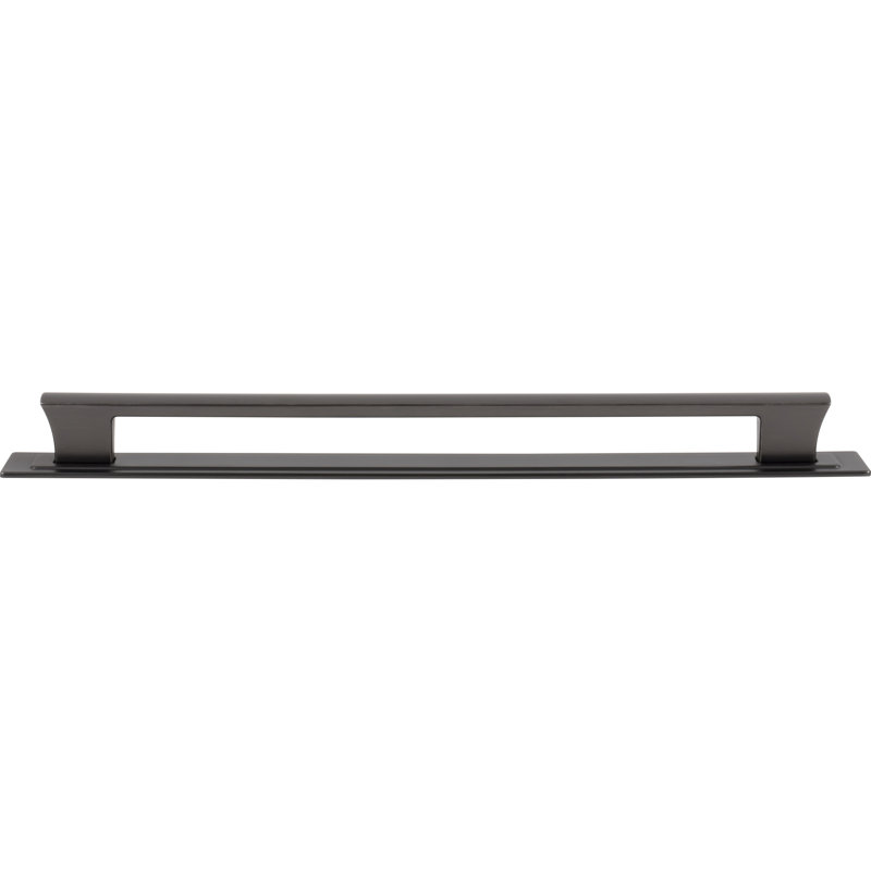 Zander 12" Center To Center Bar Pull, 12", Slate
