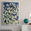Indigo Blooming Night I, toile encadrée de qualité supérieure - prête à être accrochée-536801045-536801044