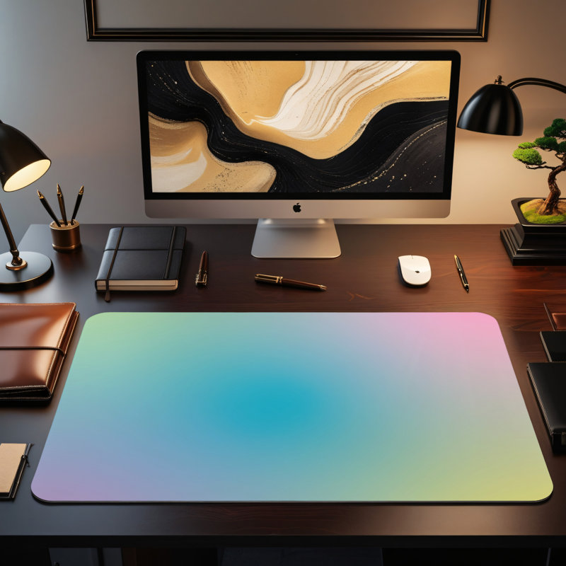 Polyester Desk Pad, 31.5x15.5