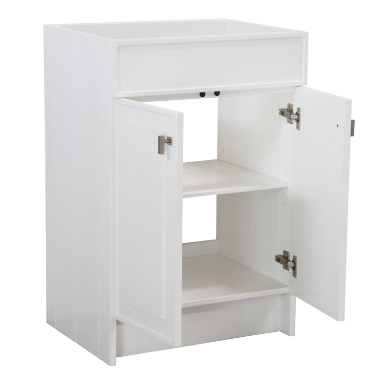 Base de meuble-lavabo simple SmartFold de 23 po seulement en blanc