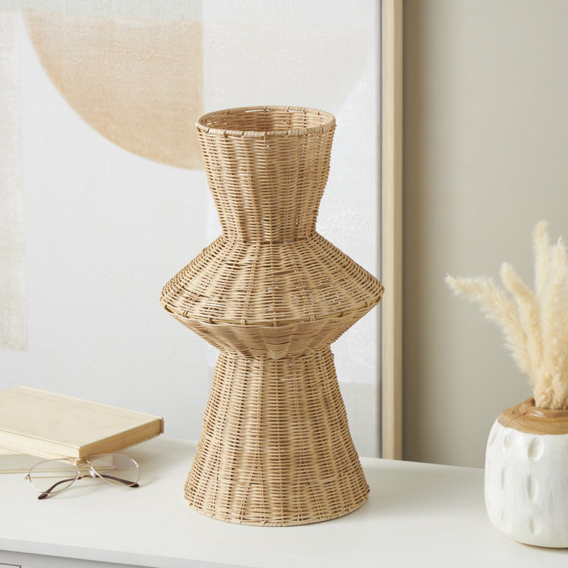 17.7'' Handmade Rattan Table Vase