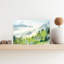 «Evergreen Abstract Contemporary Forest Landscape», art mural-78865751