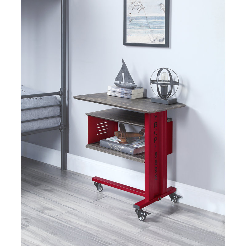 End Table, Red