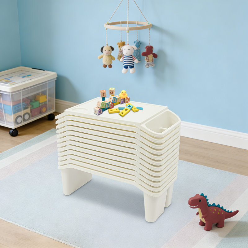 Plateau d'activité portable, plateau de rangement portable empilable