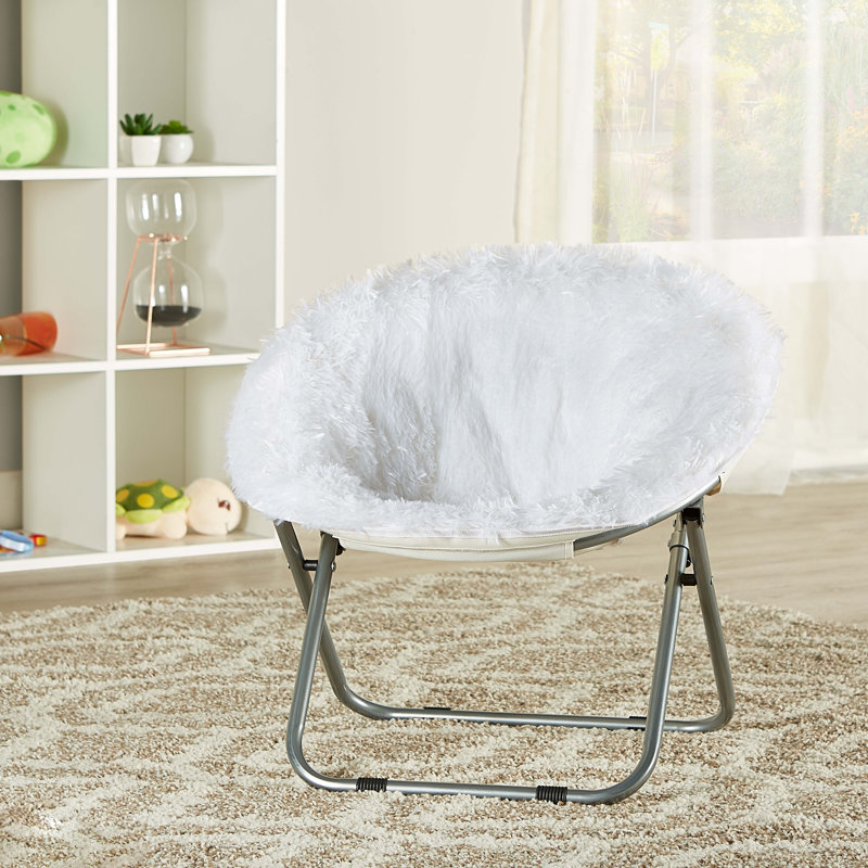 Soucoupe en fausse fourrure pour enfants Brimmer, blanc