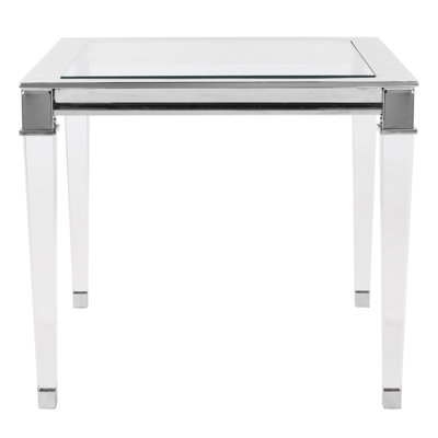 Charleston Glass Top End Table