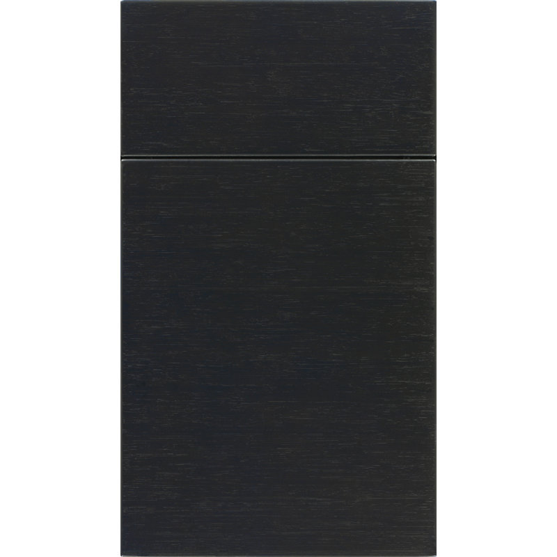 Échantillon de porte horizontale Emerson, Chêne blanc, Gris anthracite