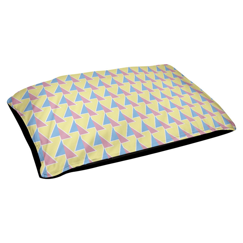 Coussin pour chien Chen, Petit (l 28 po x P 6 po x H 18 po), Bleu/rose