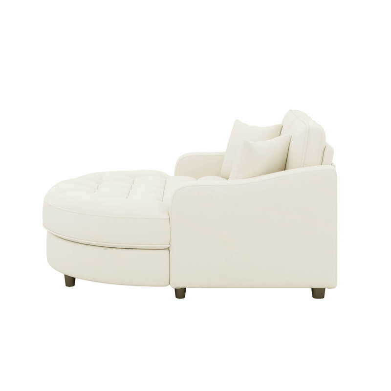 Méridienne avec méridienne moderne et élégante, Beige